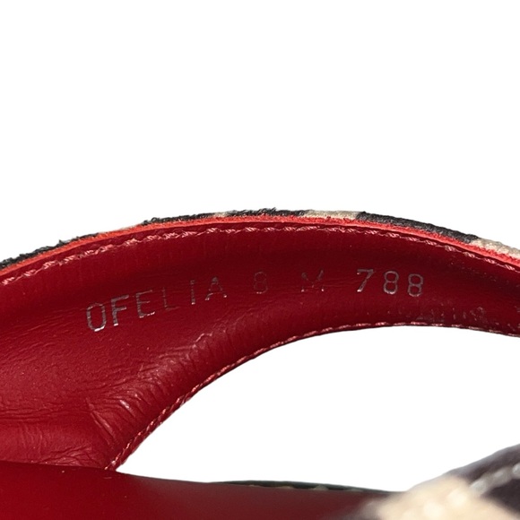 Brighton "Ofelia" Zebra Print Leather Thong Sandals - Picture 13 of 13